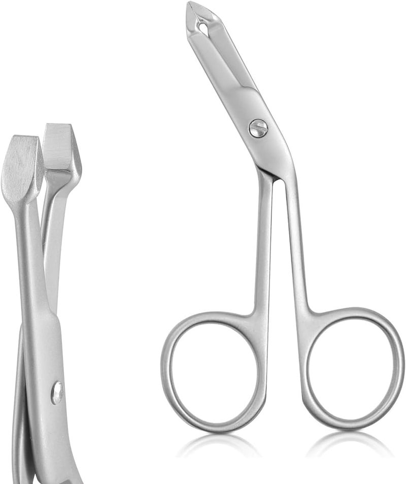 Cut it Professional Scissor Tweezers - 3Cr13 Stainless Steel Tweezers with Handles, Larger Grabbing Surface Area, Precision Eyebrow Tweezers for Women and Men Facial Hair - Image 1